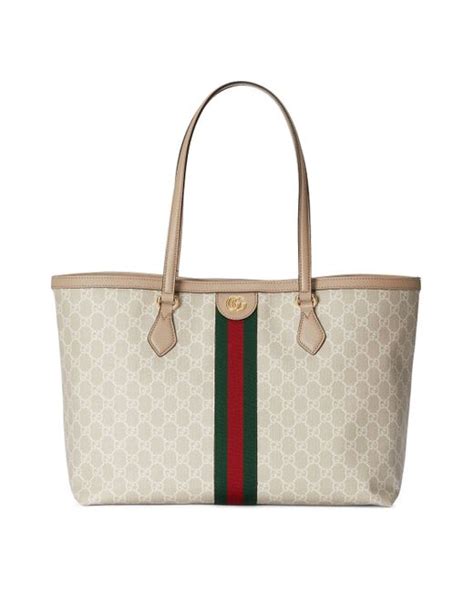 gucci white ophidia tote